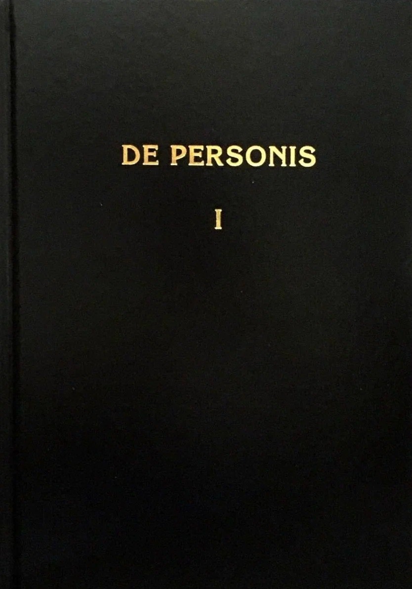 De Personae / О Личностях. Том I 